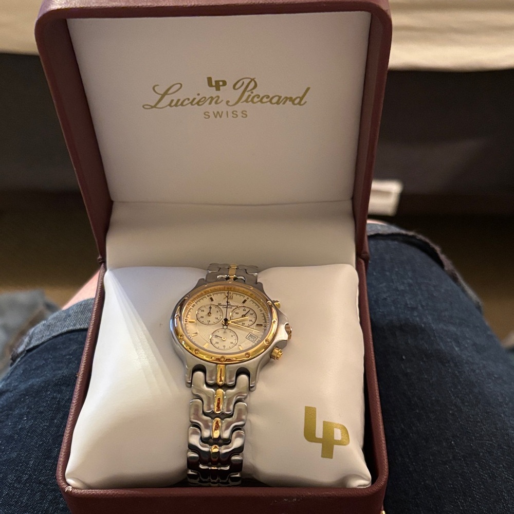 Lucien Piccard Two-Tone Chronograph Watch